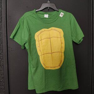 TMNT Teenage Mutant Ninja Turtles Shell Costume T-Shirt XL Port & Company Green